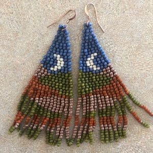 COPY - Handmade beaded earrings indigenous made